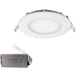 Stellar panou led rotund montaj ingropat 6W 2700K + KIT EMERGENTA 99XLED610E