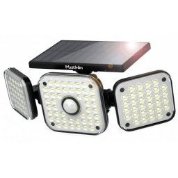 Lampa solara de perete MustWin, 1000lm, LED, 112 leduri,3 moduri, incarcare solara si senzor de miscare 0048544086548