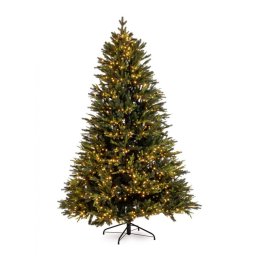 Brad artificial verde 7456 ramuri 2500 leduri Berkshire 152x240 cm