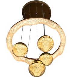 Lustra led ajustabila circulara cu 4 globuri 64W 3000K 4000K 6500K A112