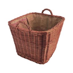 Coș de răchită cu mâner pentru lemne 43x51 cm