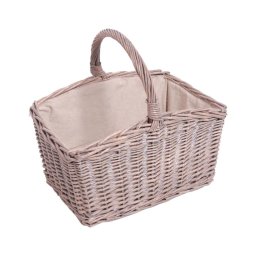 Coș de răchită cu mâner pentru lemne 43x46 cm