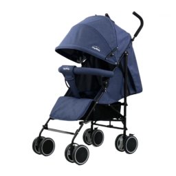 Carucior sport pliabil, roti duble, SageBaby S500 Bleumarin