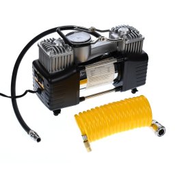 Set compresor auto cu doi cilindri, 12V (bricheta) - Camion, SUV 70/min, ZEBRA 68192