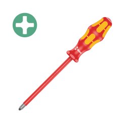 surubelnita VDE Phillips PH3 150 mm WERA 162 i Lasertip cu maner Kraftform antirostogolire pentru aparataj si tablouri electrice 05006156001
