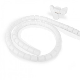 Organizator cabluri spiralat 2m x 32mm Alb, Nedis CMSW2832WT200