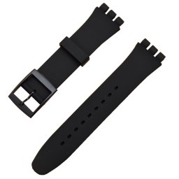 Curea silicon tip Swatch 20 mm neagră