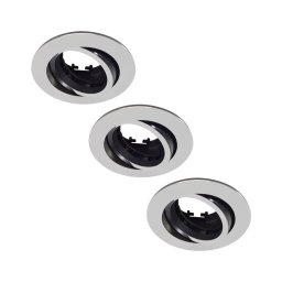 Philips 50393/17/PN - SET 3x Lampa incastrata DONEGAL 1xGU10/5,5W/230V