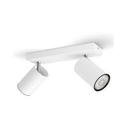 Spot KOSIPO 2xGU10/5,5W/230V alb Philips
