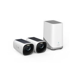 Kit supraveghere video eufyCam 3 S330, 4K Ultra HD, Incarcare solara, BionicMind, Nightvision, Homebase 3 + 2 camere video
