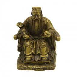 Zeul Pamantului Tu Di Gong - Figurina din Bronz 5 x 4 x 3,5 cm