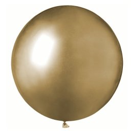 Set 2 baloane jumbo chrome auriu 45 cm
