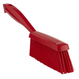 Perie cu Fire Sintetice si Maner culoare Rosu, Temp. Max. 100 C, 33 x 3.5 cm
