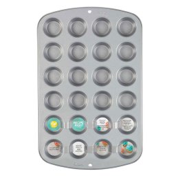 Tava Minimuffins 24 Cavitati O 5 x H 3 cm, Aluminiu Antiaderent, 40x26xH3cm