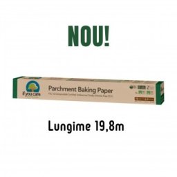 Hartie de copt nealbita, fara clor, compostabila, rola 19.8 m, If You Care