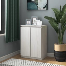 Dulap, alb, 60x36x84 cm, lemn masiv de pin GartenMobel Dekor