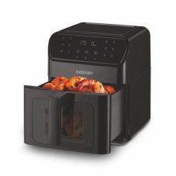 Friteuza cu aer cald 1500 W 6.5 L ZAF6500 Negru