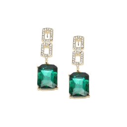 SOHI Cercei 'Gwendolyn' auriu / verde / transparent