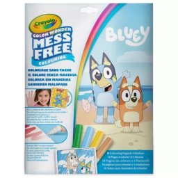 Crayola Color Wonder: set de colorat fără murdărie Bluey în mapă