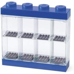 Room Copenhagen LEGO minifigures display case blue, storage box (transparent, transparent)