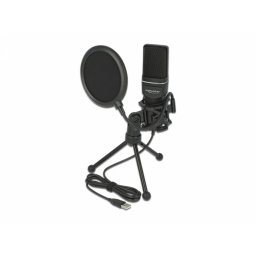 USB Condenser Microphone Set - for Podcasting, Gaming and Vocals, Delock 66331
