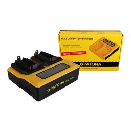 Incarcator Patona Dual LCD USB compatibil 18650 cell ICR18650-26F INR18650F1L NCR18650B US18650VTC5 US18650V - 7682