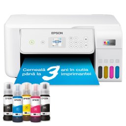 Multifunctional Epson EcoTank L3286, A4, Color, 10 ppm, USB, Wireless (Alb)