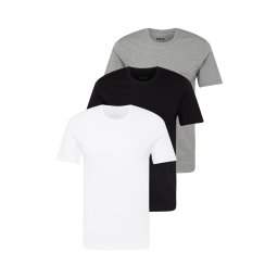 BOSS Maiou gri amestecat / negru / alb