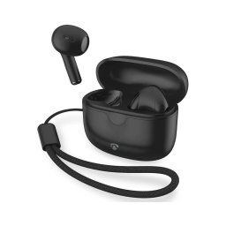 Nedis HPBT2400WBK - Căști wireless 250 mAh + 2x 30 mAh, negru