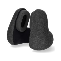Nedis TRBT2400BK - Pernă de călătorie cu căști wireless integrate, gri