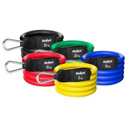Set 5 benzi rezistente power tube REBEL Active RBA-3006, 5-30 kg, Color