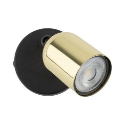 Aplică LED de perete tip spot TOP 1xGU10/10W/230V negru/auriu