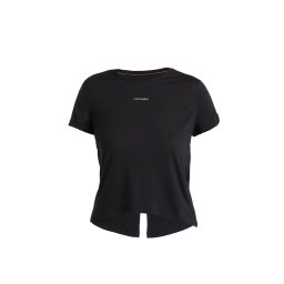ICEBREAKER Tricou funcțional 'Cool-Lite Speed' negru / alb