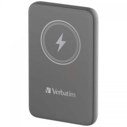 Baterie externa Power Bank Verbatim 10.000mAh Charge'n'Go GreyMagnetic Wireless