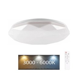 Plafonieră LED dimabilă GALAXY LED/48W/230V 3000-6000K IP44 + telecomandă