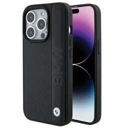 Husa Leather Textured & Stripe case for iPhone 15 Pro - black