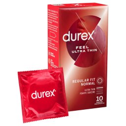 Durex - prezervative ultra subțiri - senzație naturală - 10 bucăți