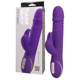 Vibe Couture - Vibrator rabbit cu funcție de împingere - lila