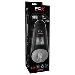 PDX Ultimate Milker - masturbator cu suctiune si vibratie (negru)