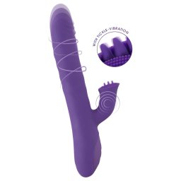 Smile Pearl - vibrator cu bile stimulatoare - liliac