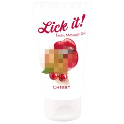 Lick it! - lubrifiant comestibil 2în1 - aromă cireșe - 50ml
