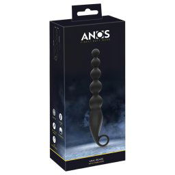ANOS Bile Anale - vibratoare anal cu bile (negru)