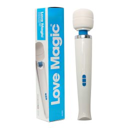 Love Magic Wand - vibrator reîncărcabil masaj (alb)