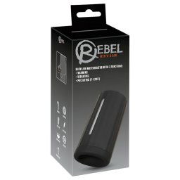 Rebel Blow Job - masturbator cu baterii, 3 viteze (negru)