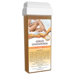 Carcasă ceară cu role - cap lat (100ml) - galben