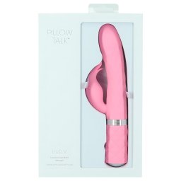 Pillow Talk Lively - vibrator cu braț clitoris, roz, reîncărcabil