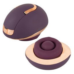 Belou - vibrator rotativ și reîncărcabil pentru masaj vulvic (mov)