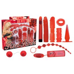 You2Toys - Set erotic cu trandafiri roșii - vibrator, 9 piese
