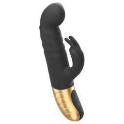 Dorcel G-stormer - vibrator cu baterie reîncărcabilă, cu mișcare de împingere și braț pentru clitoris (negru)