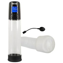 Mister Boner - pompă automată, reîncărcabilă pentru penis (negru-transparent)